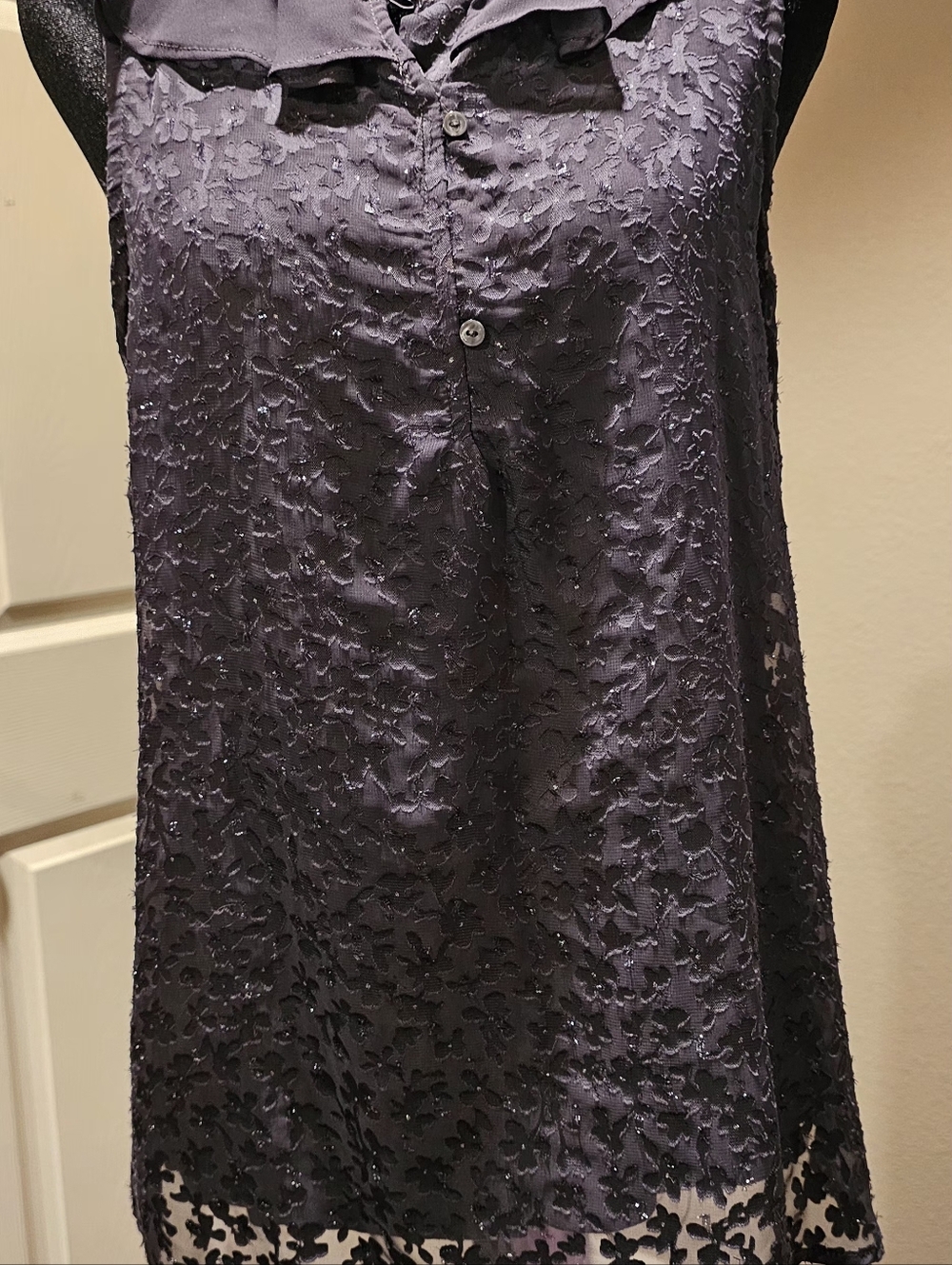 LC Lauren Conrad Mauve Knit Shell
